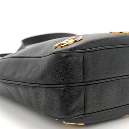 Chanel Caviar Triple CC Shoulder Bag Black 10 of 11