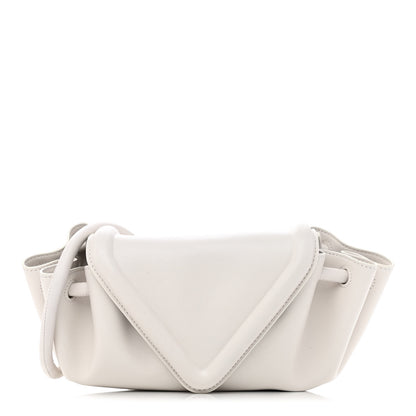 Bottega Veneta Lambskin Small Beak Triangle Flap Shoulder Bag Chalk 1 of 6