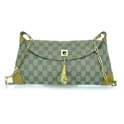 Gucci Monogram Tiger Charm Shoulder Bag 1 of 11