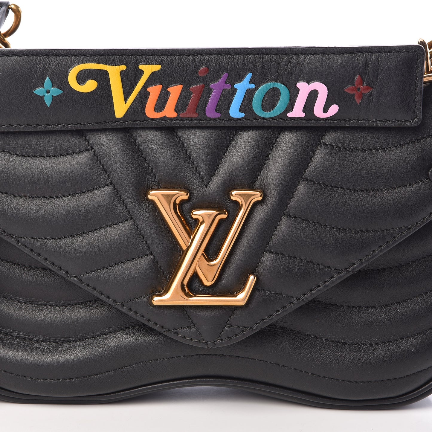Calfskin New Wave Chain MM Black