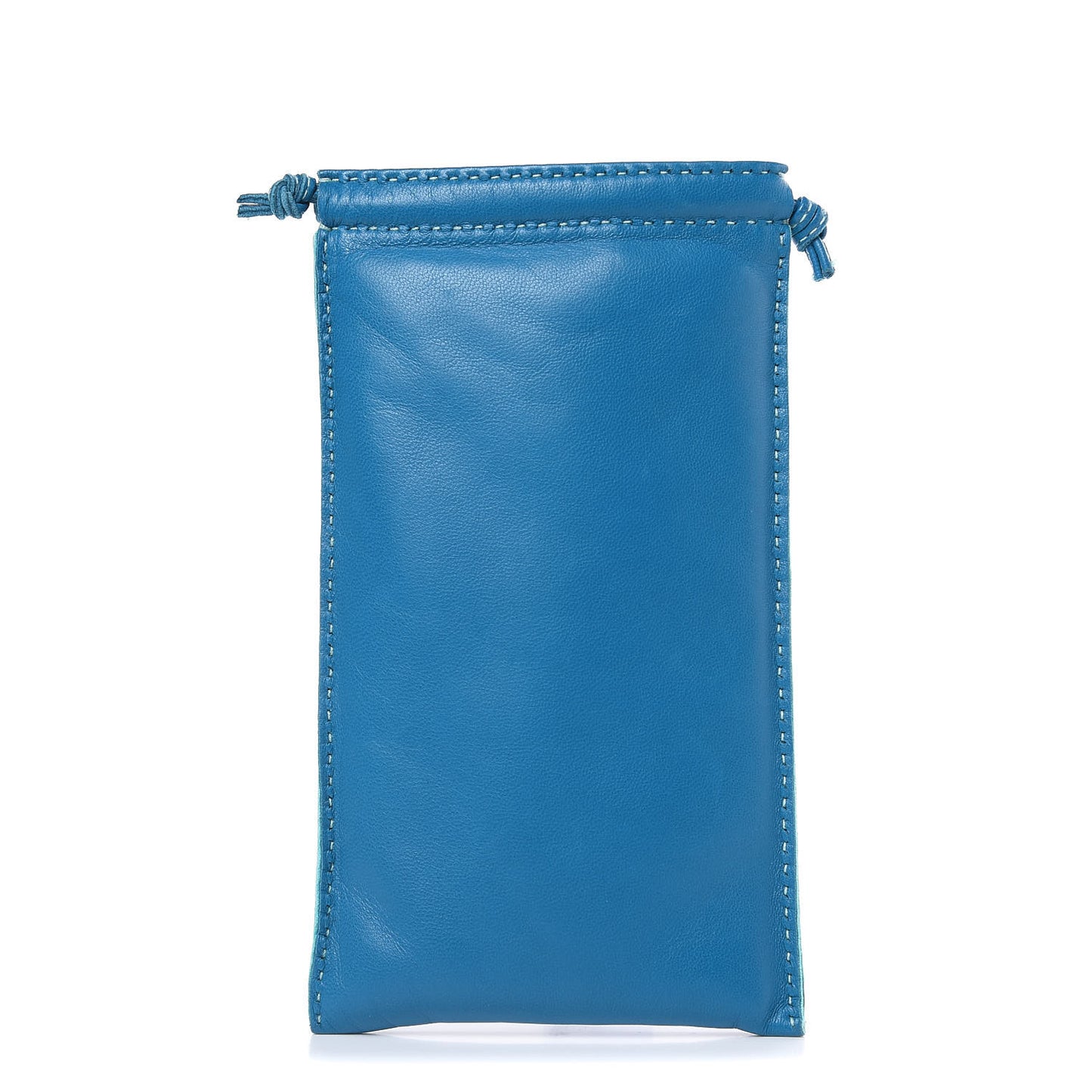 Lambskin Pilo Pouch Bleu Izmir Lagon