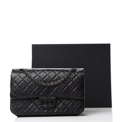 Chanel Aged Calfskin Quilted 2.55 Reissue 225 Flap So Black 12 of 12