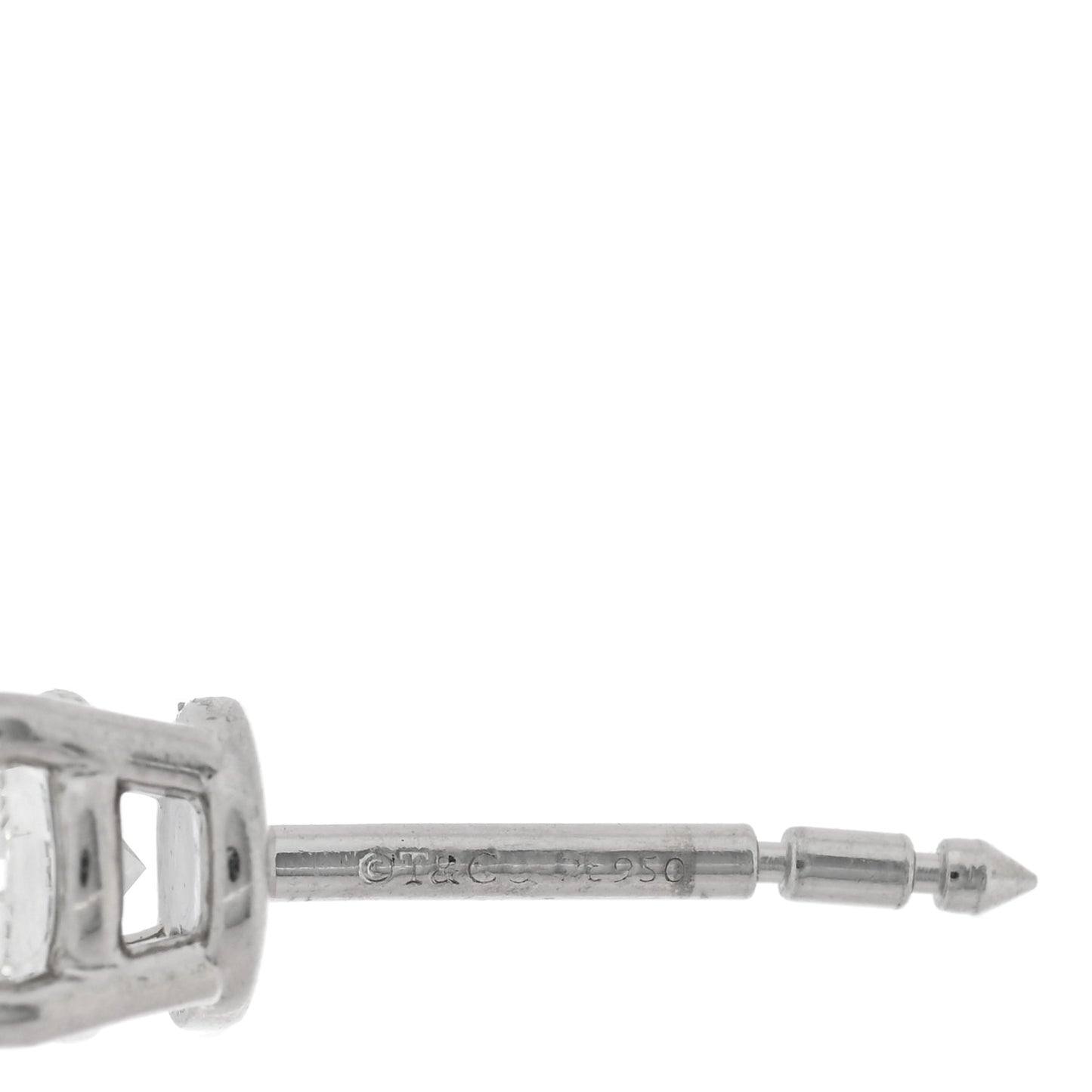 Platinum Diamond 1.00ctw Round Solitaire Earrings