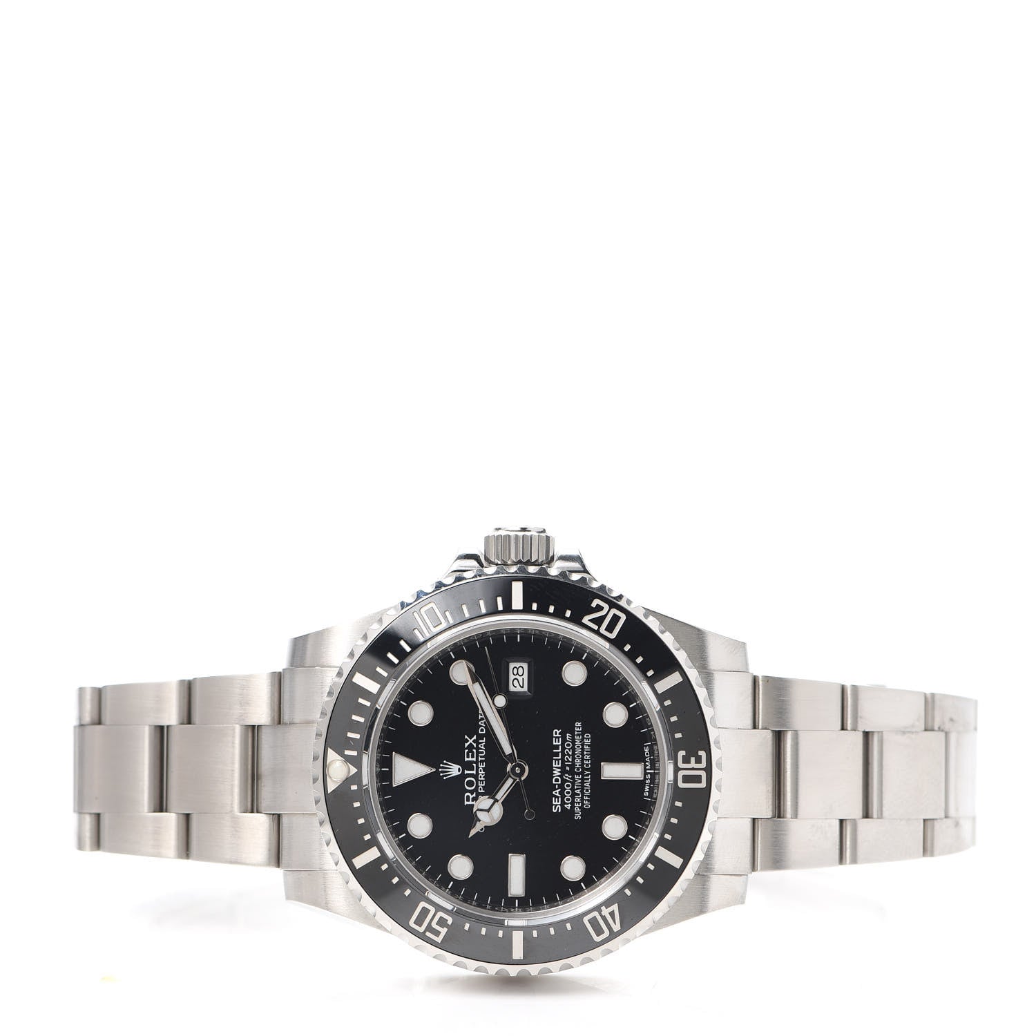 Rolex Stainless Steel 40mm Oyster Perpetual Date Sea-Dweller Watch Black 116600 2 of 5