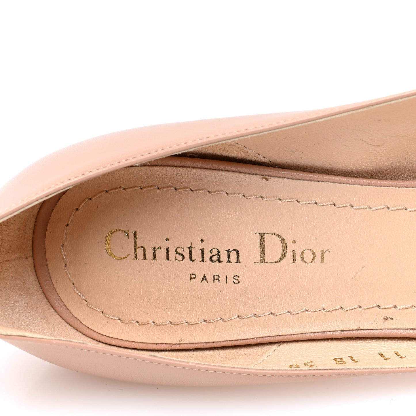 Calfskin Pointed Tote J Adior Pumps 38 Nude