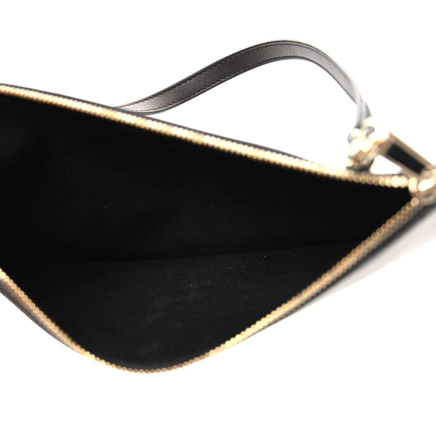 Gucci Calfskin Totissima Zip Wristlet Pouch Ebony 5 of 6