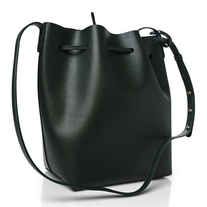 Mansur Gavriel Saffiano Bucket Bag Moss 4 of 11