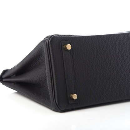 Hermes Togo Birkin 25 Black 5 of 11