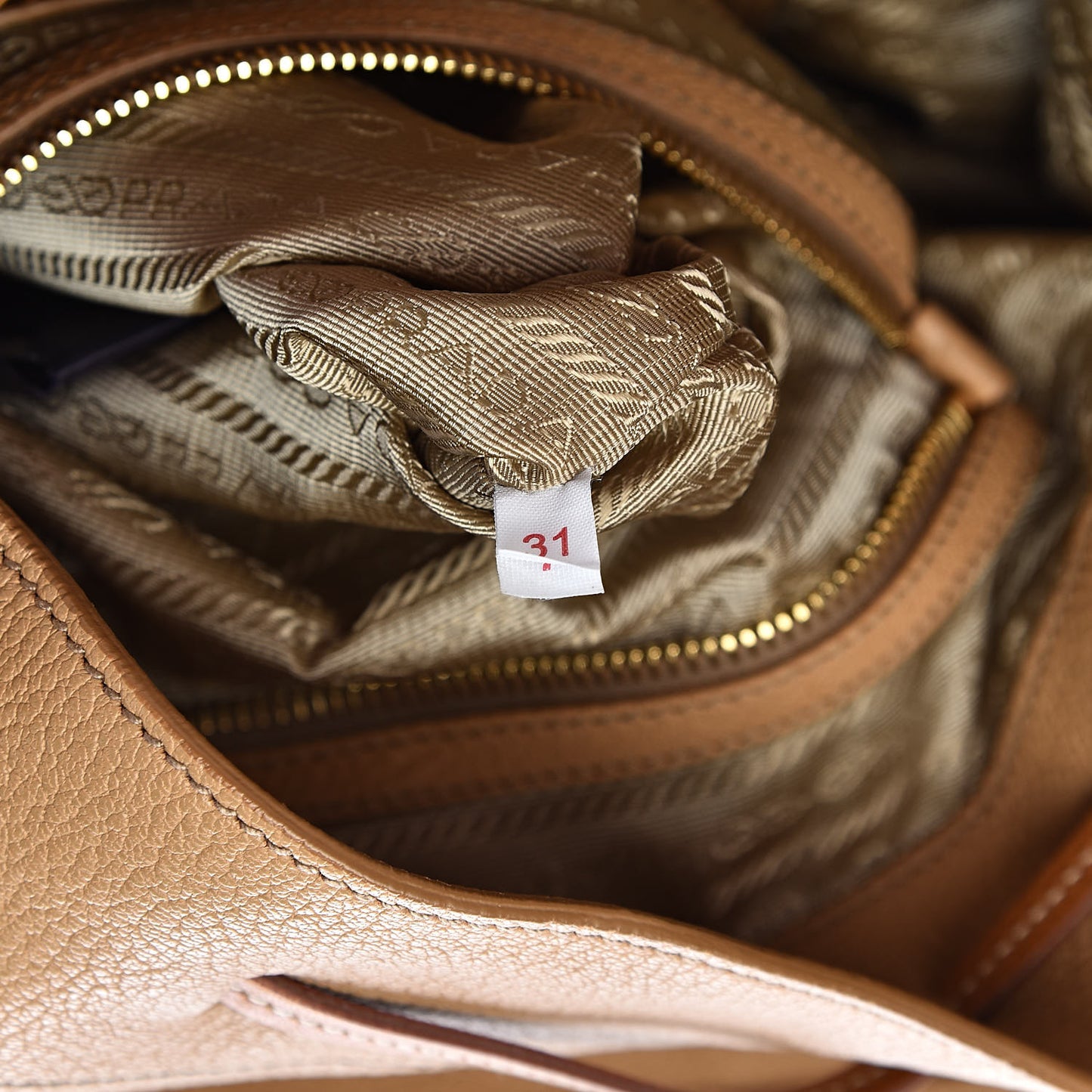Goatskin Drawstring Bucket Bag Miele