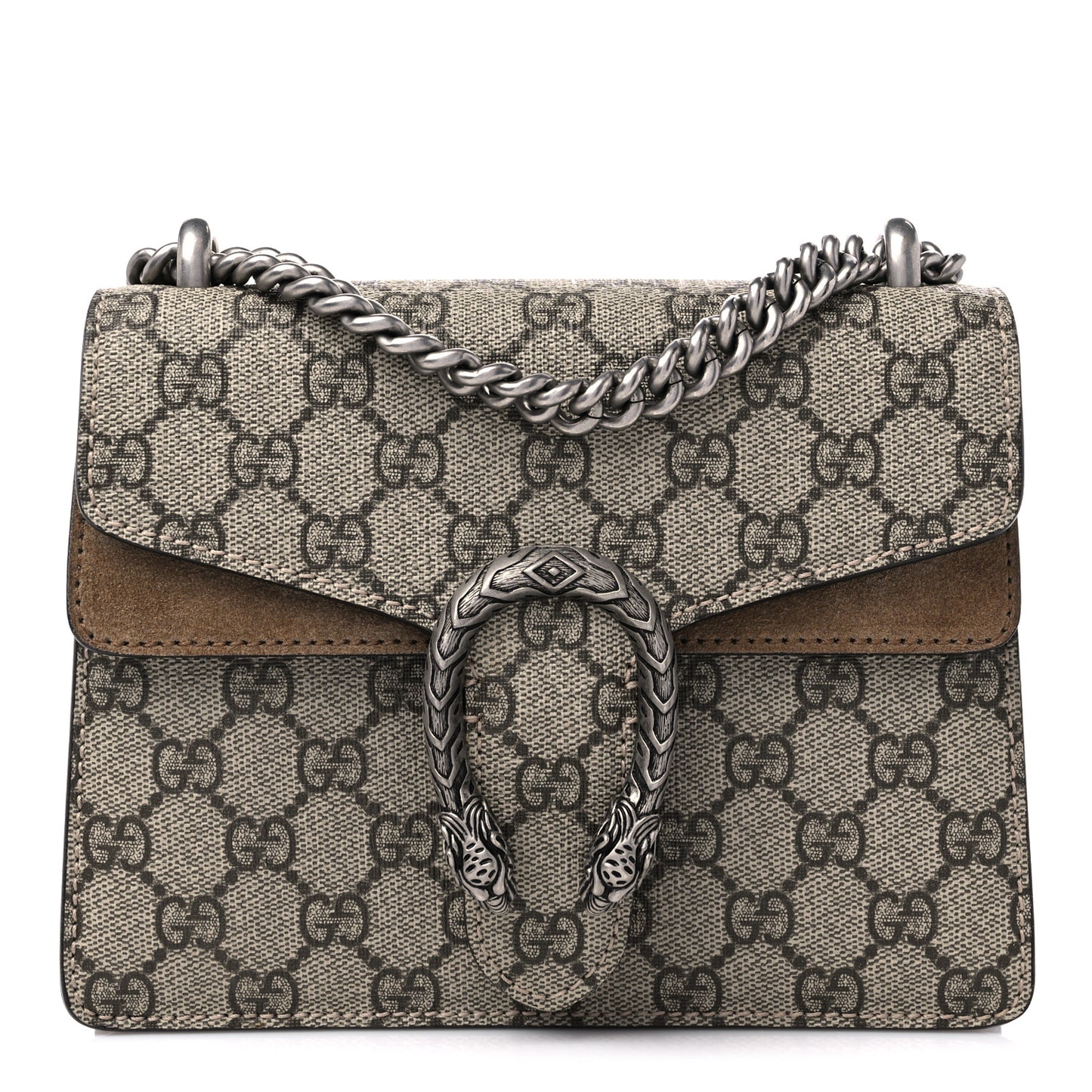 GG Supreme Monogram Mini Dionysus Shoulder Bag Taupe