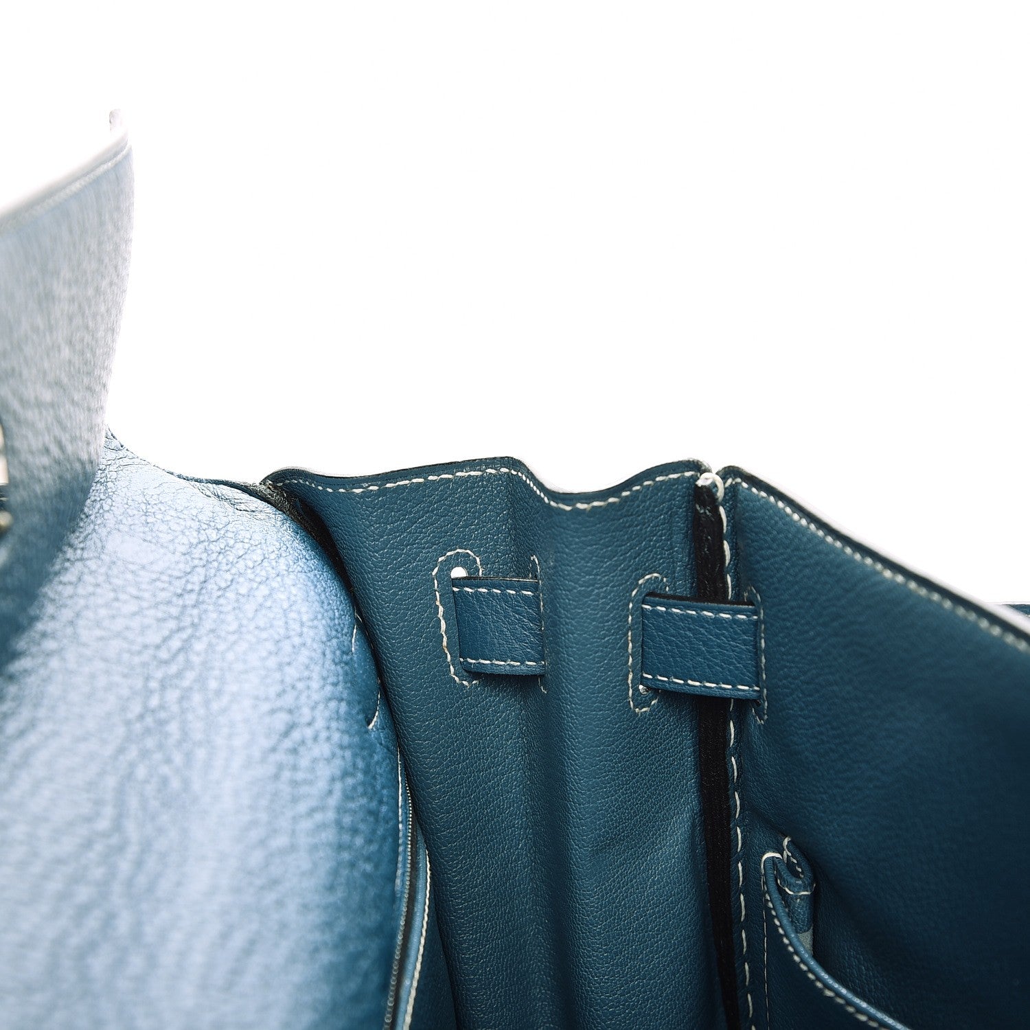 Hermes Taurillon Clemence Kelly Retourne 32 Blue Jean 28 of 40