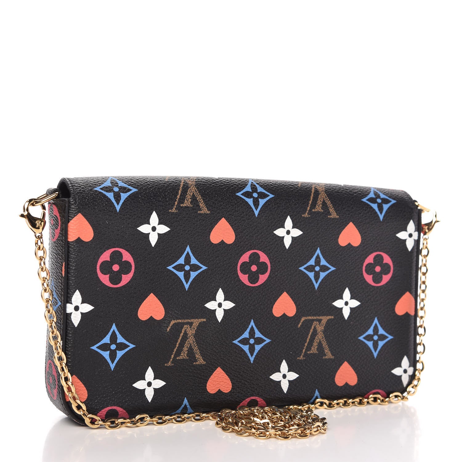 Louis Vuitton Game On Felicie Chain Wallet Black 3 of 11