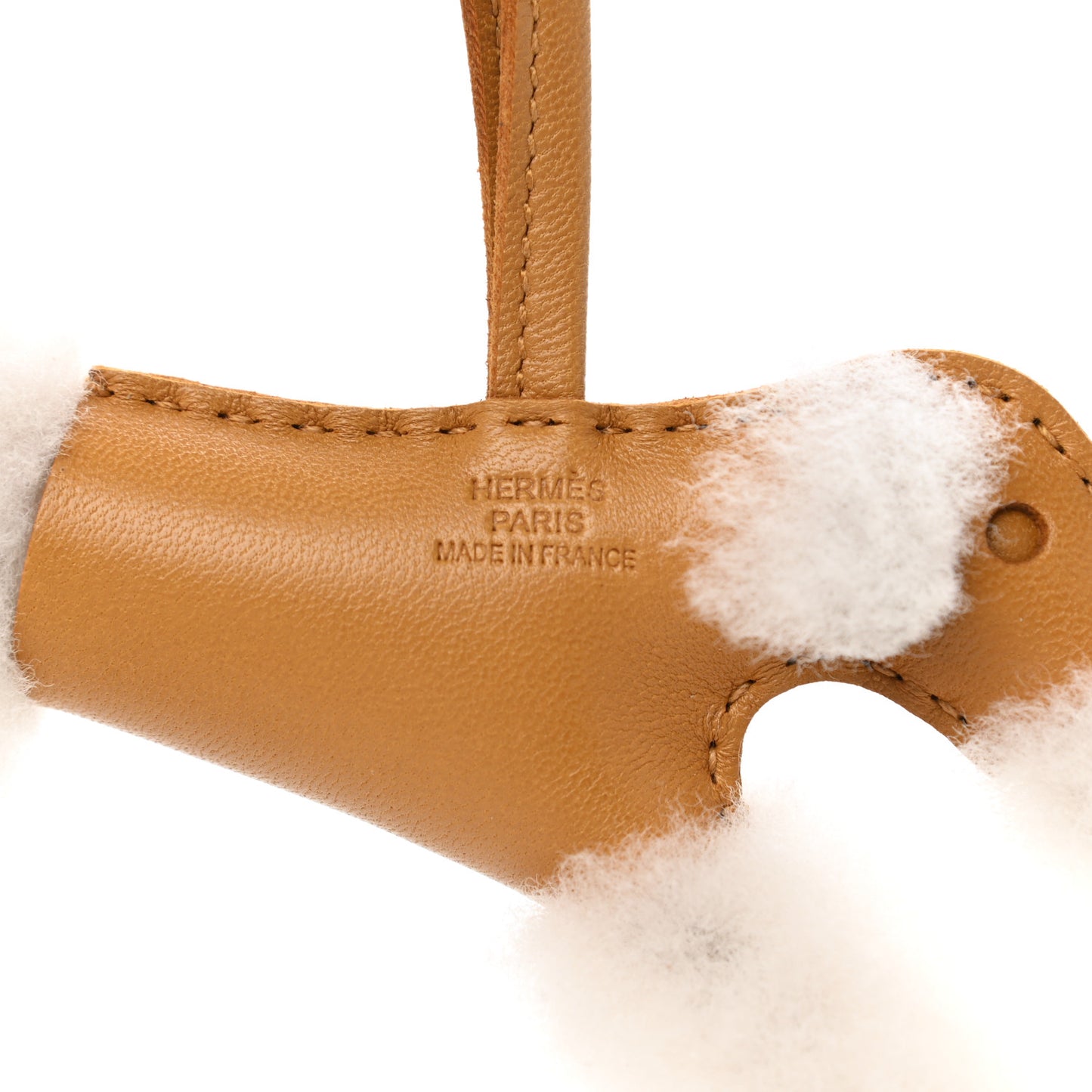 Milo Lambskin Shearling Budy Charm Biscuit
