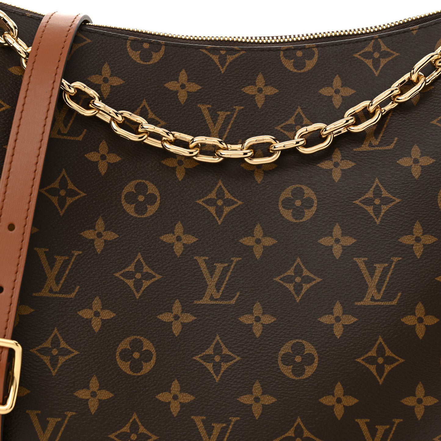 Reverse Monogram Loop Hobo