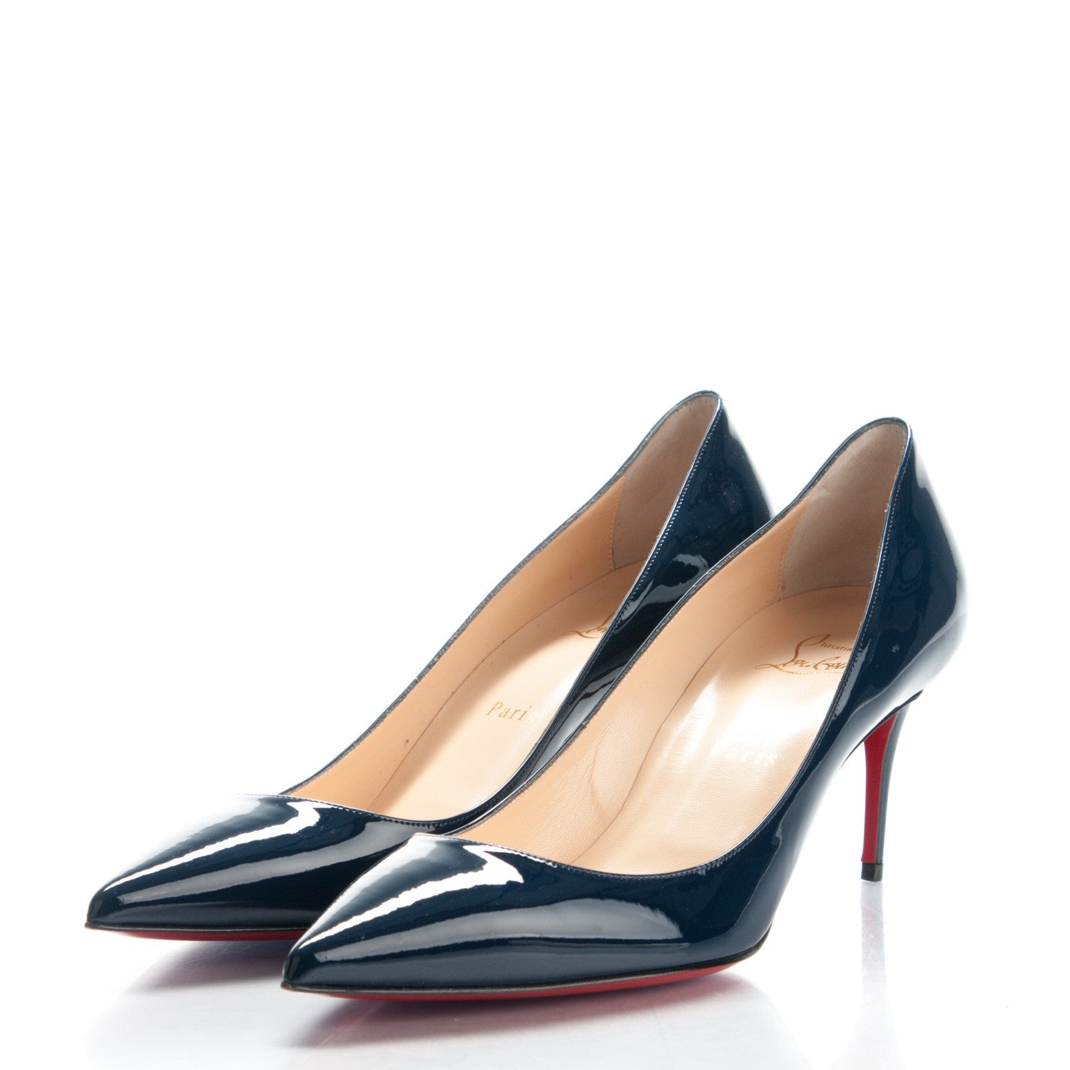 Christian Louboutin Patent Decollete 554 70 Pumps 39.5 Night 3 of 8