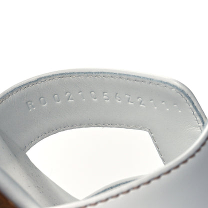 Hermes Box Calfskin Oran Sandals 36 White 8 of 8