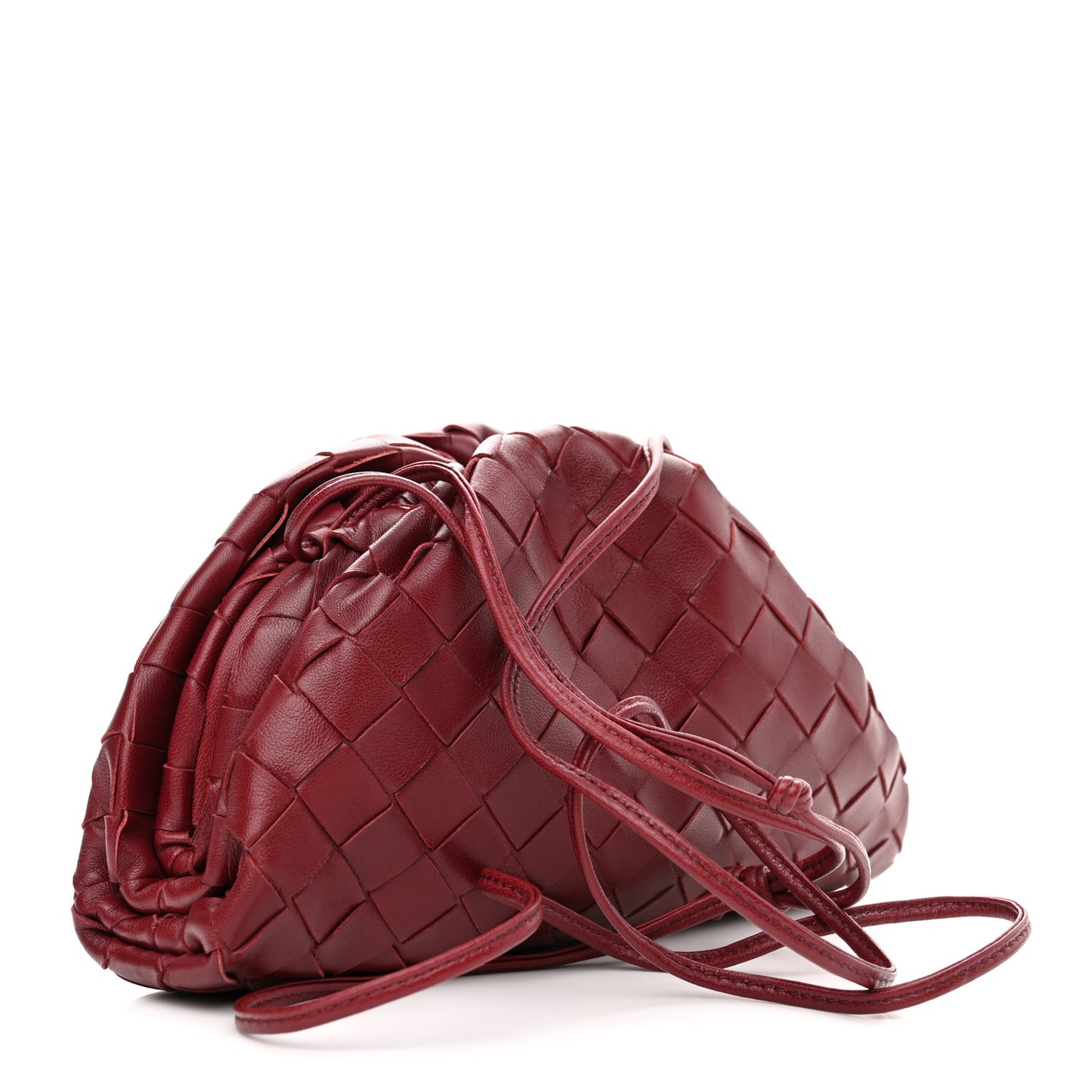 Nappa Intrecciato The Mini Pouch Bordeaux