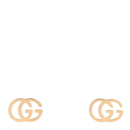 Gucci 18K Yellow Gold Running G Stud Earrings 1 of 4