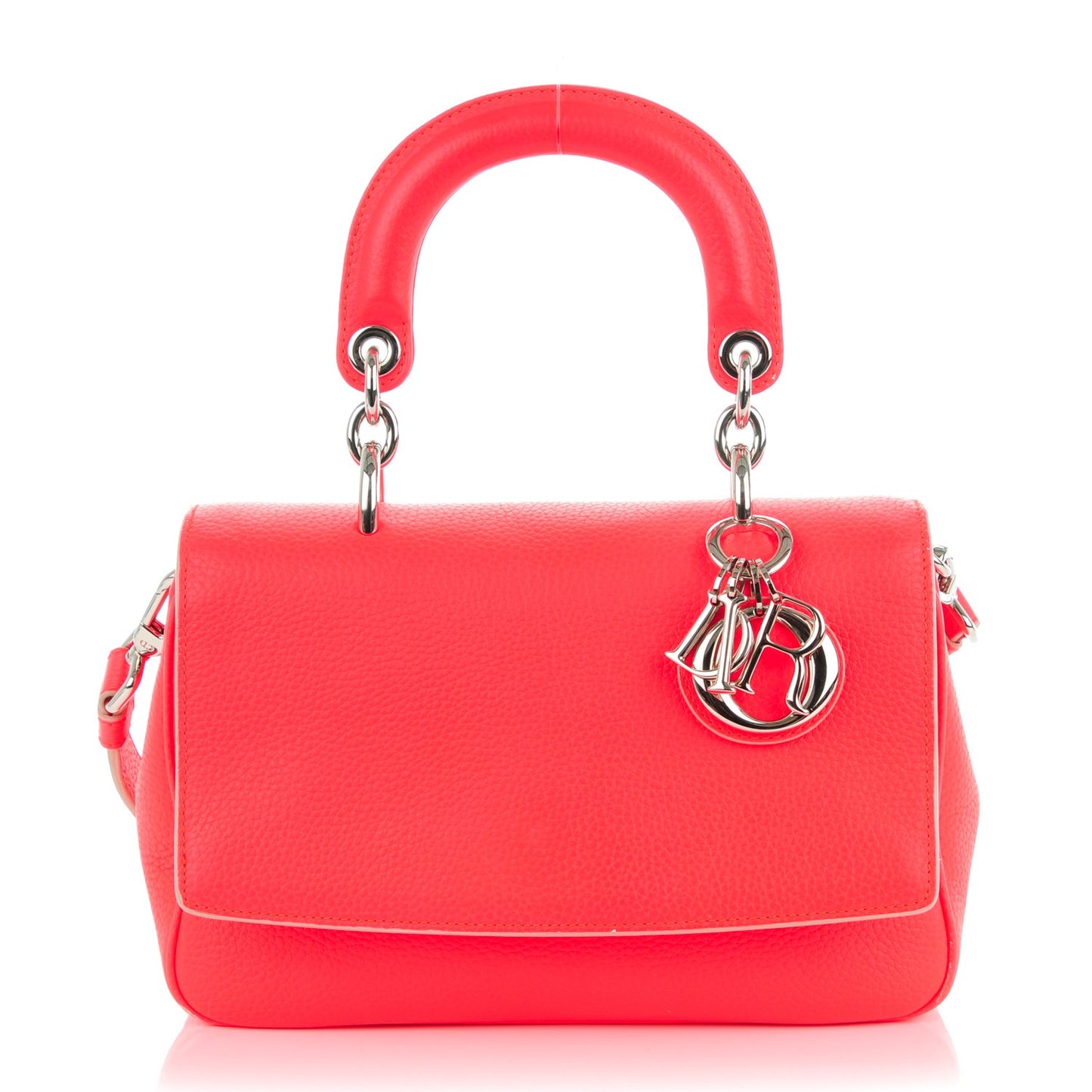 Bullcalf Mini Be Dior Satchel Fluorescent Goji Pink