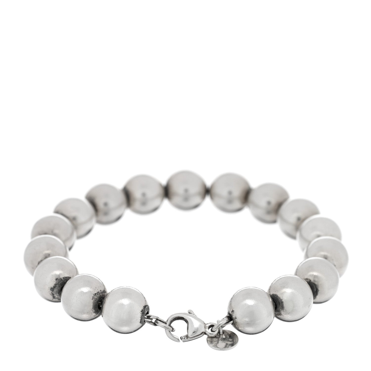 Tiffany Sterling Silver 10mm HardWear Ball Bracelet 2 of 3