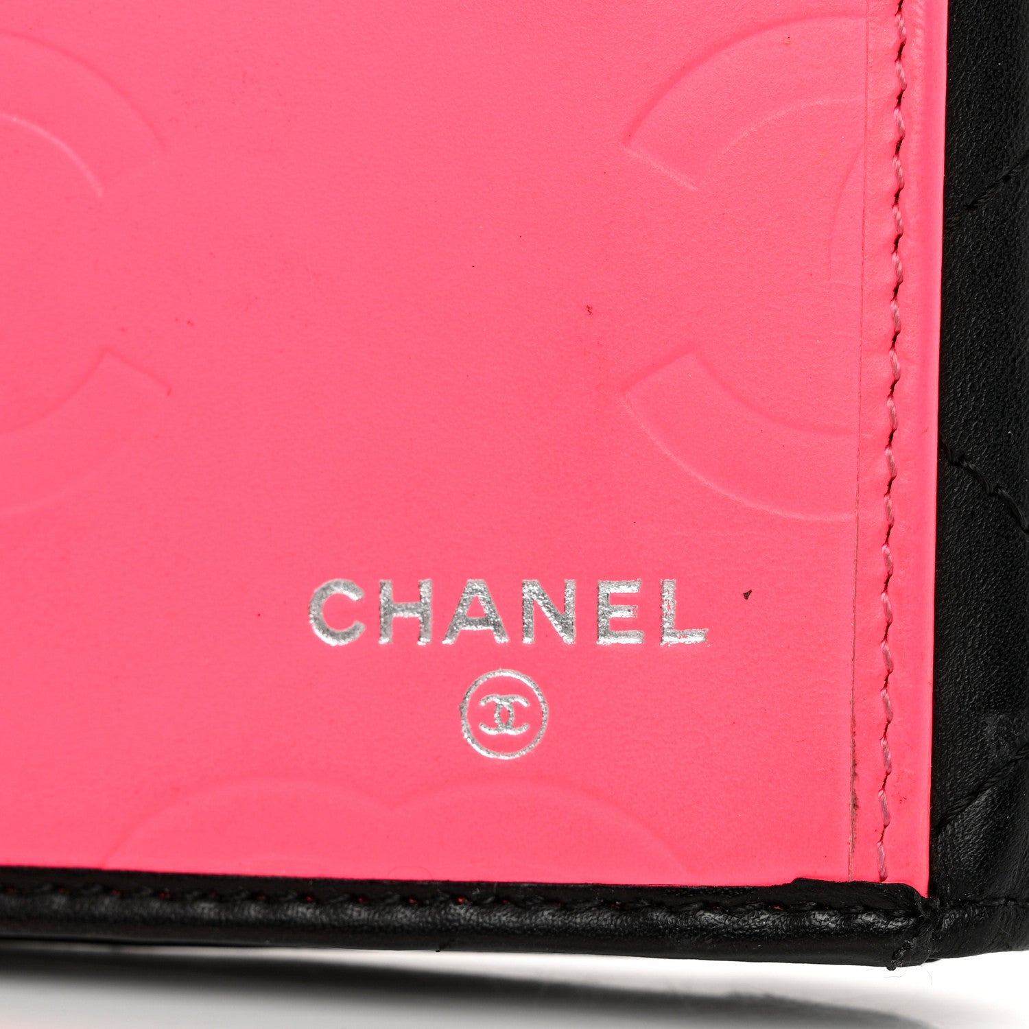 Chanel Calfskin Quilted Cambon Long Double Wallet Black 7 of 10