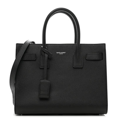 Saint Laurent Grained Calfskin Baby Sac De Jour Black 1 of 9