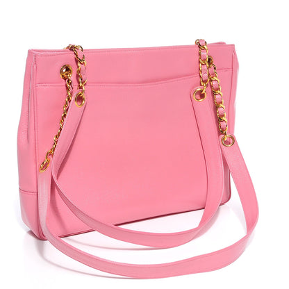 Chanel Caviar CC Shoulder Bag Pink 3 of 8
