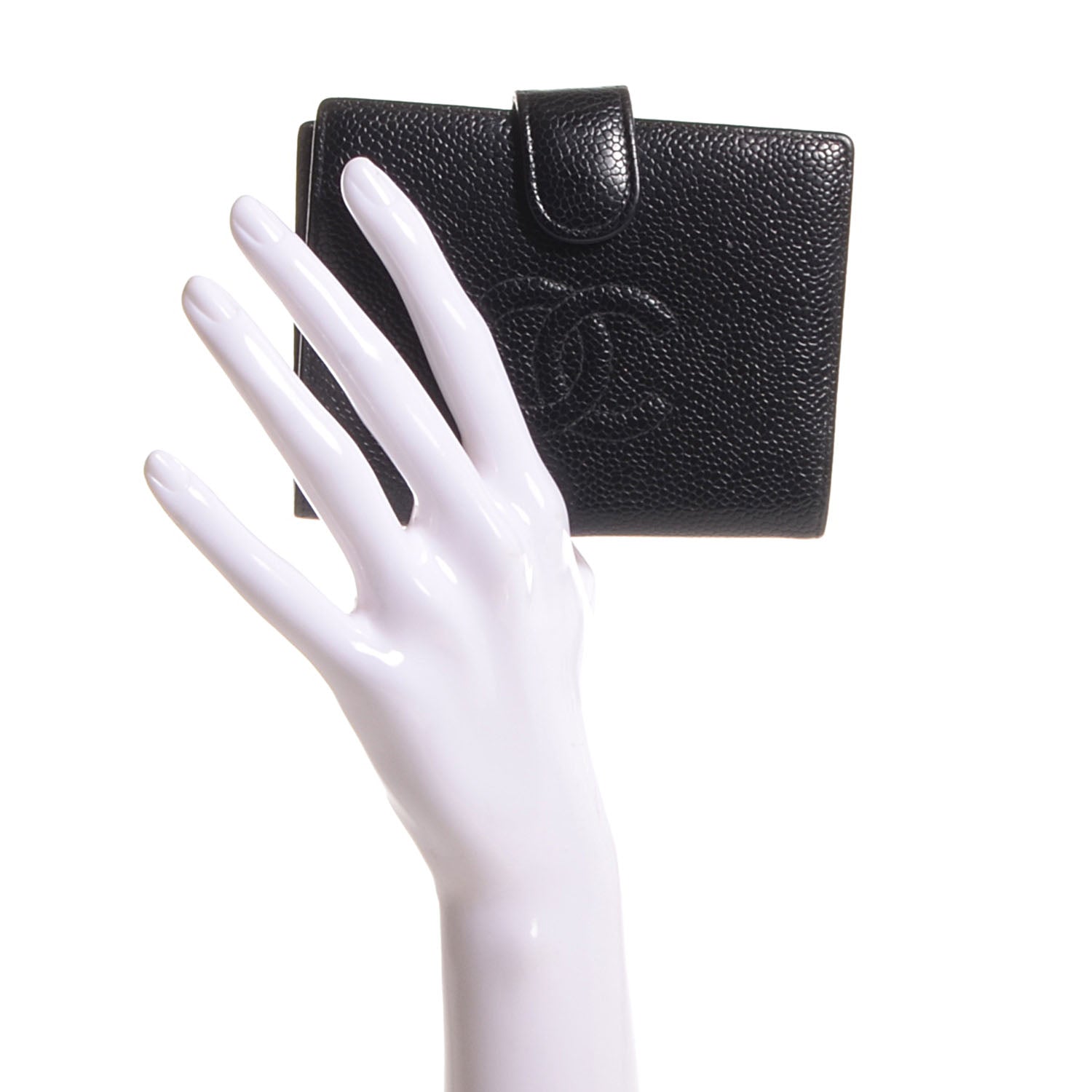 Chanel Caviar CC Timeless French Wallet Black 2 of 7