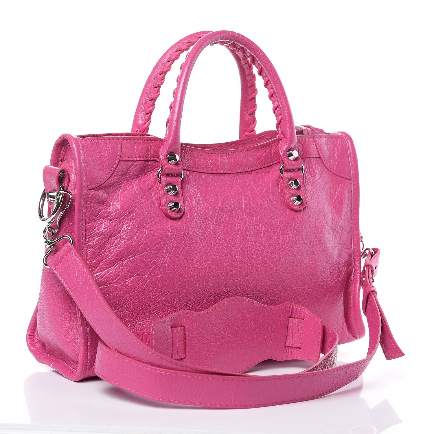 Balenciaga Agneau Classic Silver Hardware S City Rose Flamingo 3 of 10