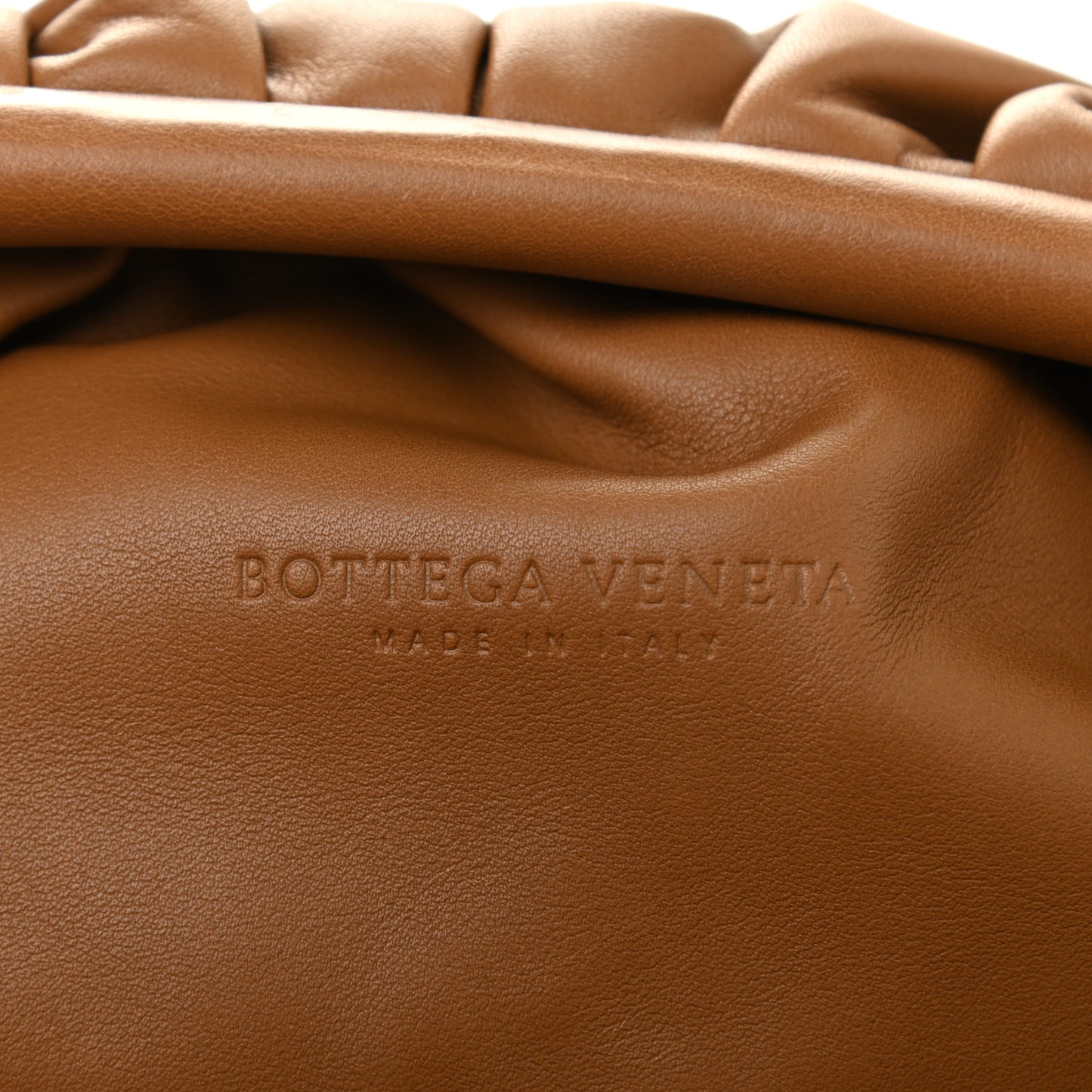 Smooth Butter Calf The Pouch Oversized Clutch Cammello