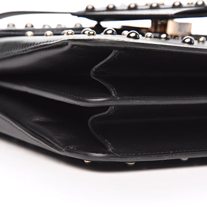Versace Nappa Studded Medium DV ONE Satchel Black 10 of 13
