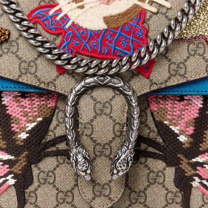 Gucci GG Supreme Monogram Embroidered Medium Dionysus Shoulder Bag Blue 8 of 12