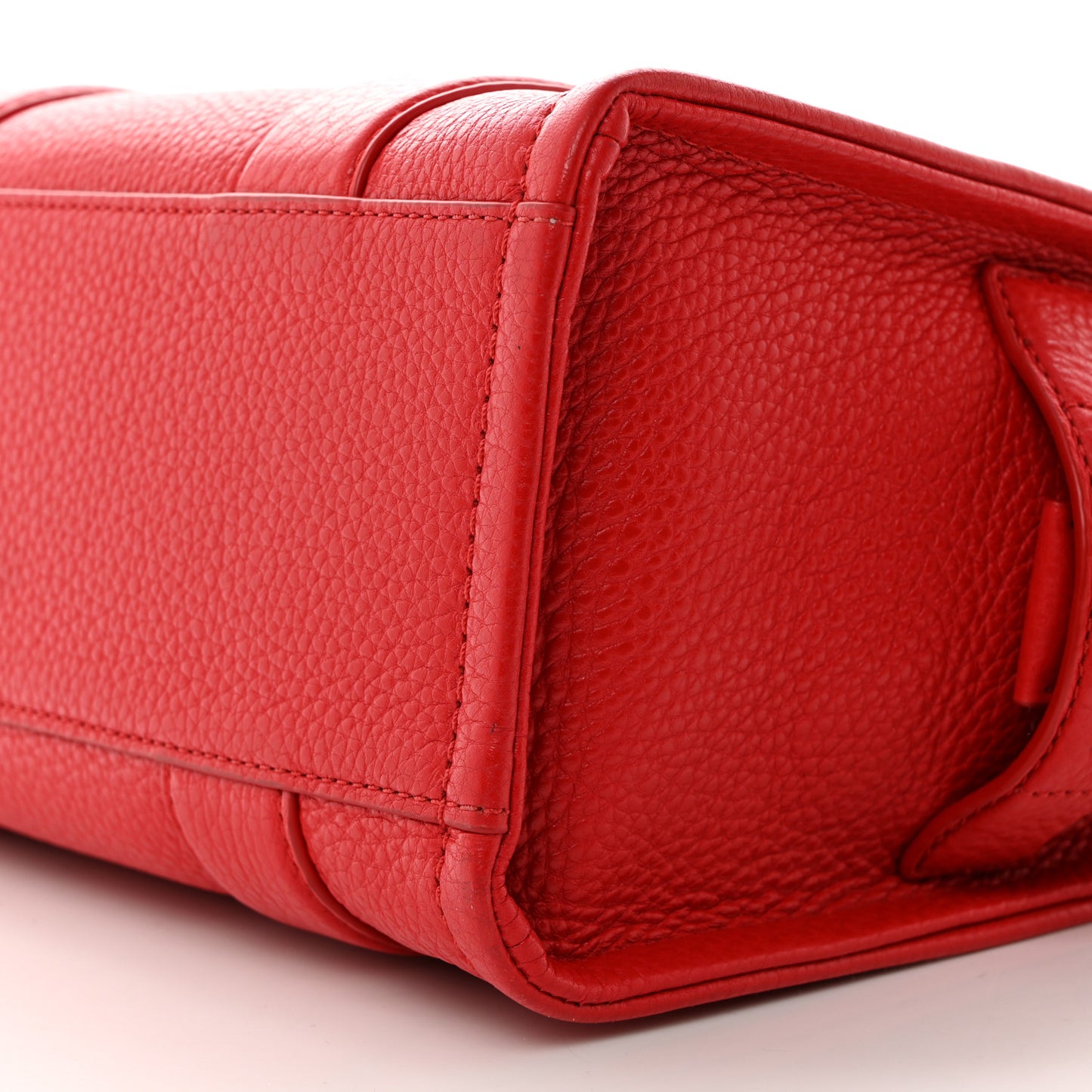 Grained Calfskin Small The Tote Bag True Red