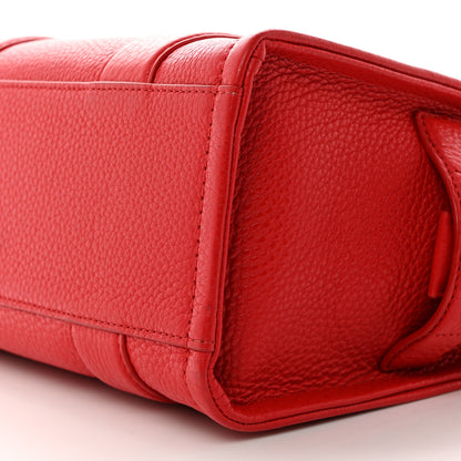 Marc Jacobs Grained Calfskin Small The Tote Bag True Red 11 of 12