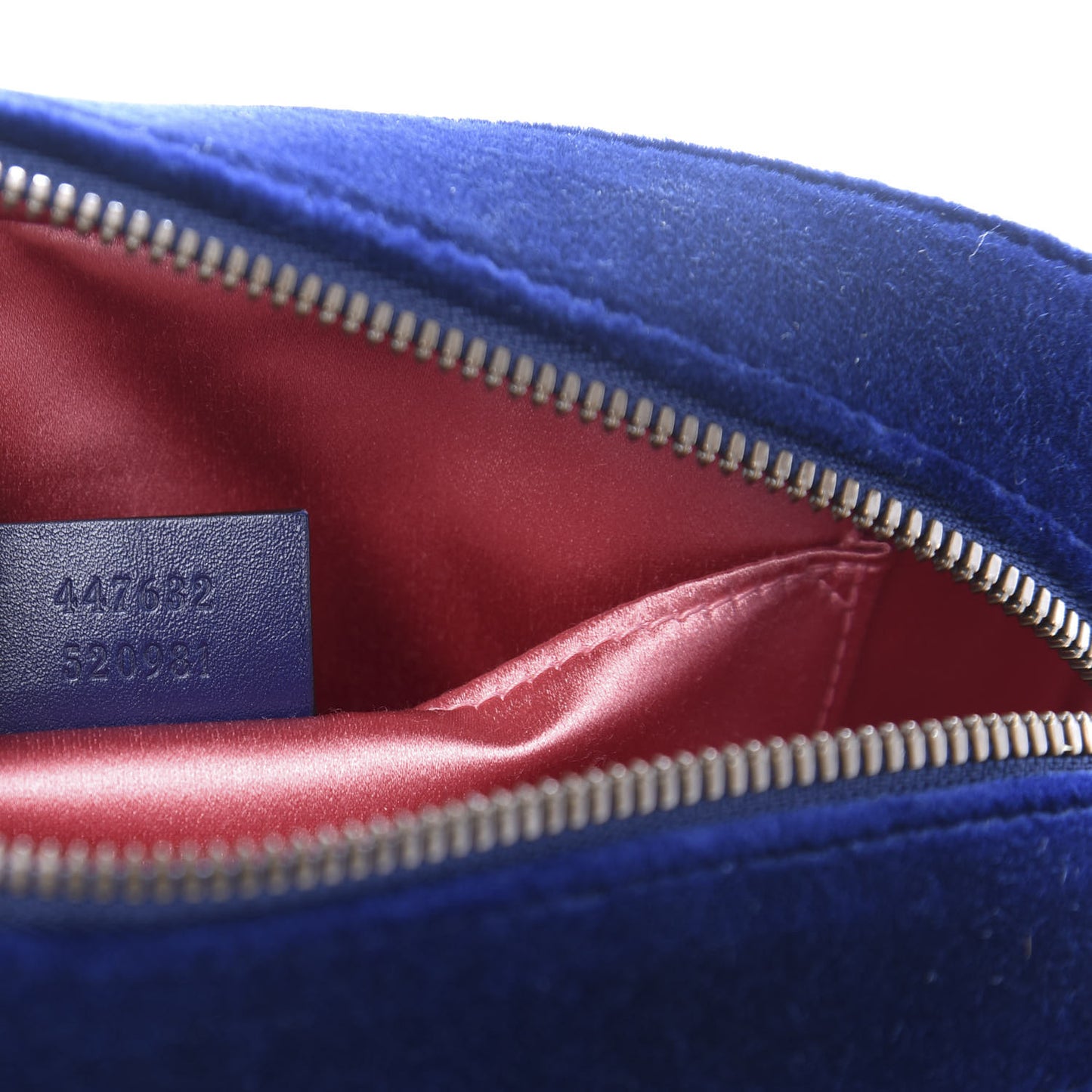 Velvet Matelasse Small GG Marmont Chain Shoulder Bag Cobalt
