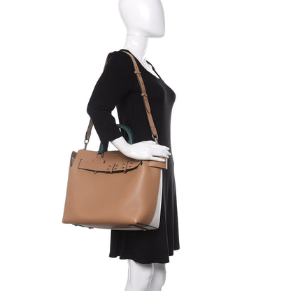 Burberry Soft Grain Calfskin Medium Belt Bag Light Camel Chalk White 2 of 15
