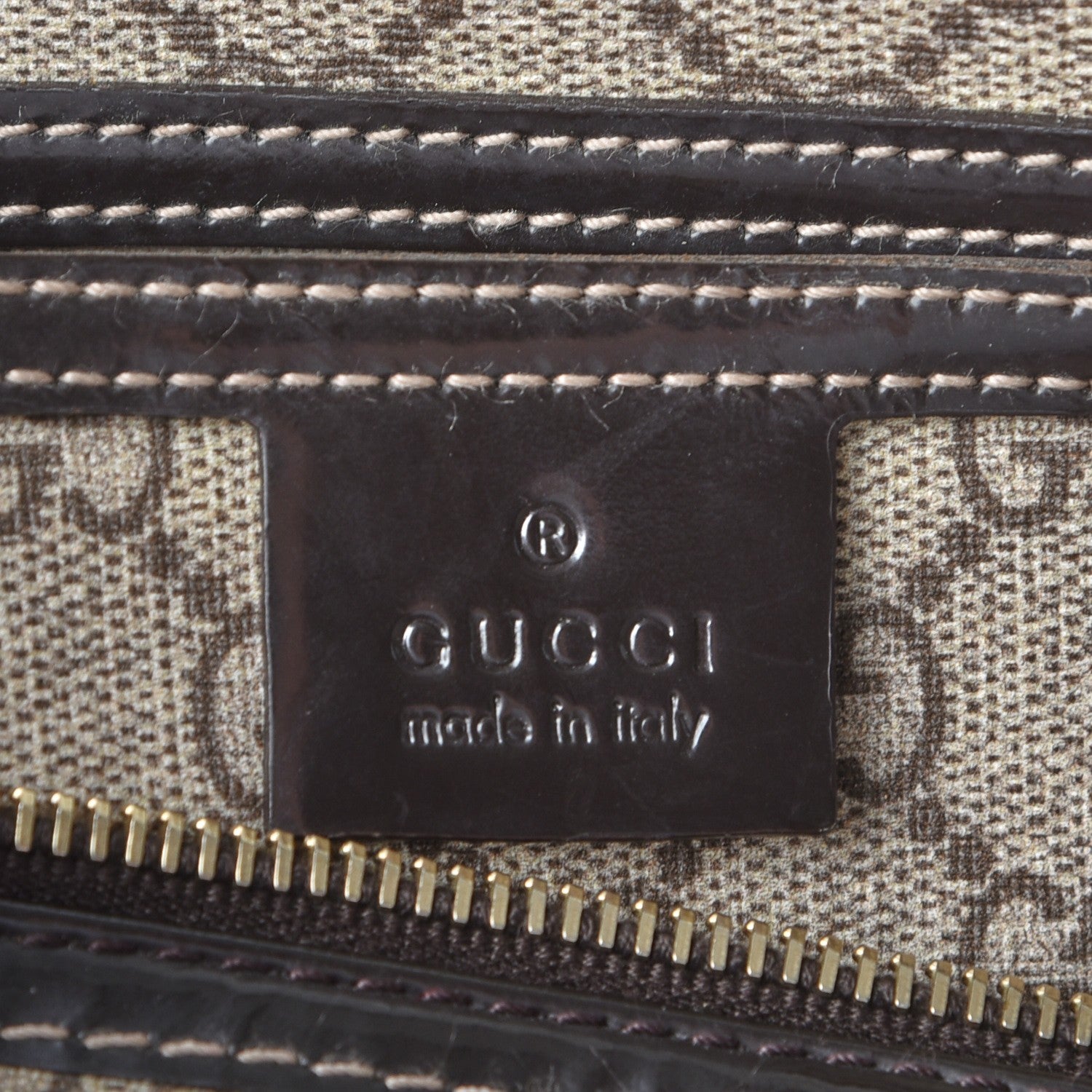 Gucci GG Plus Monogram Tattoo Heart Medium Joy Boston Dark Brown 6 of 7