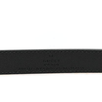 Gucci Calfskin Double G 20mm Belt 65 26 Black 3 of 5