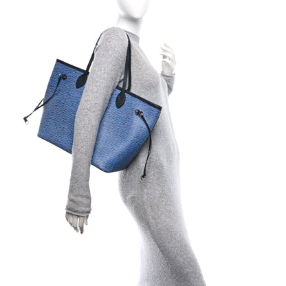 Louis Vuitton Epi Neverfull MM Denim Light 2 of 10