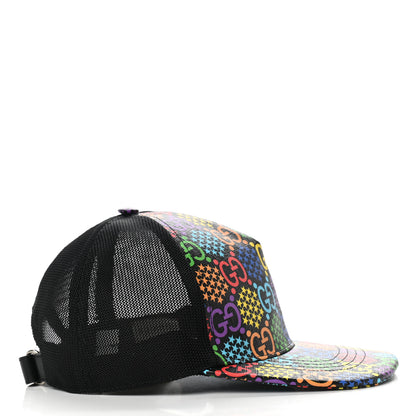 Gucci GG Supreme Monogram Psychedelic Baseball Hat Black 5 of 9