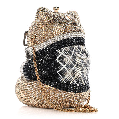 Judith Leiber Crystal Spencer Teddy Bear Minaudiere Clutch Gold Brown 3 of 13