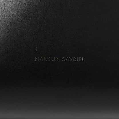 Mansur Gavriel Vegetable Tanned Calfskin Bucket Bag Black Flamma 6 of 19