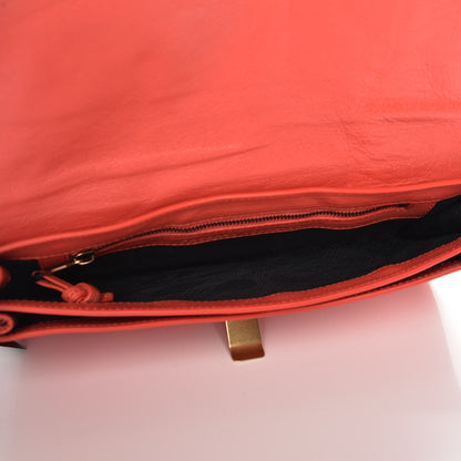 Proenza Schouler Lambskin PS1 Pochette Clutch Deep Coral 5 of 8
