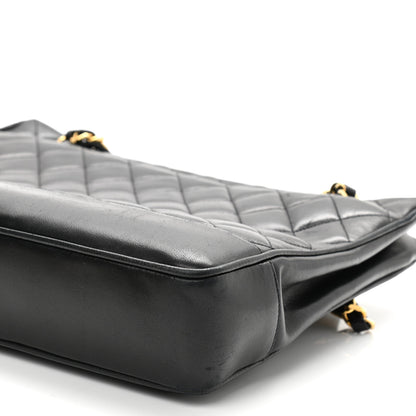 Chanel Lambskin Quilted Shoulder Bag Black 12 of 14