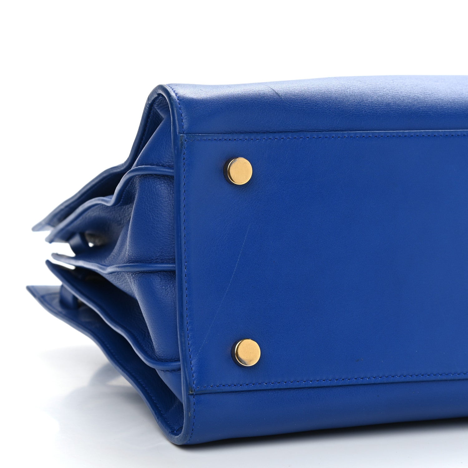 Saint Laurent Calfskin Small Sac De Jour Blue Majorelle 9 of 15