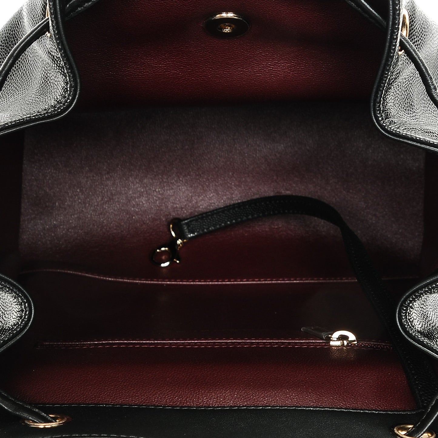 Caviar Quilted Business Affinity Backpack Black