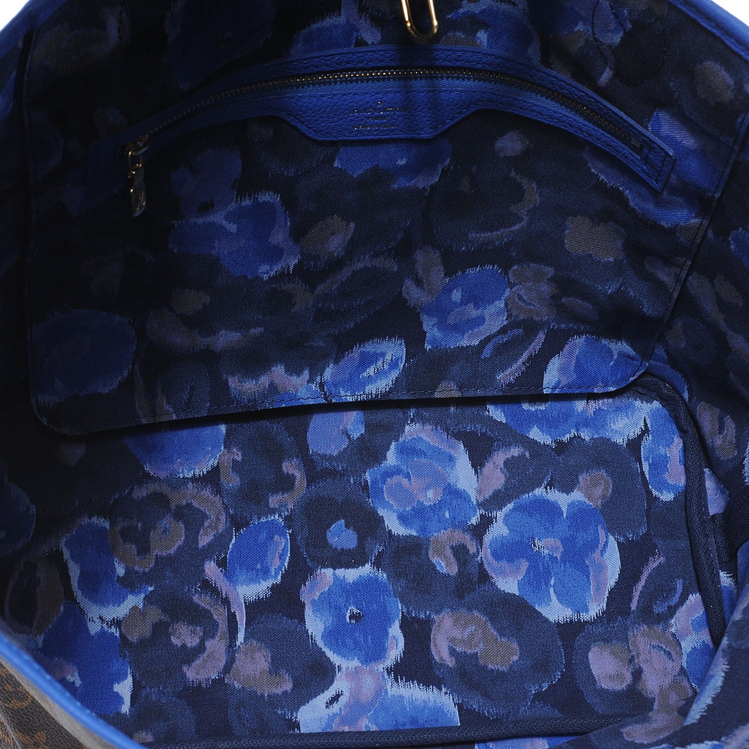 Louis Vuitton Monogram Articles de Voyage Ikat Neverfull MM Grand Blue 5 of 7