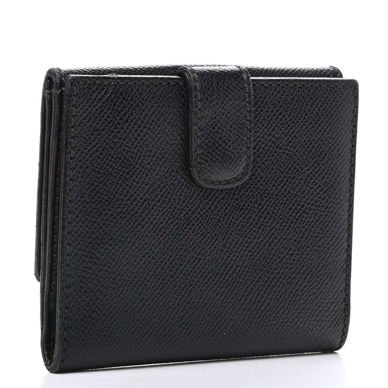 Chanel Grained Calfskin CC Flap Wallet Black 3 of 9