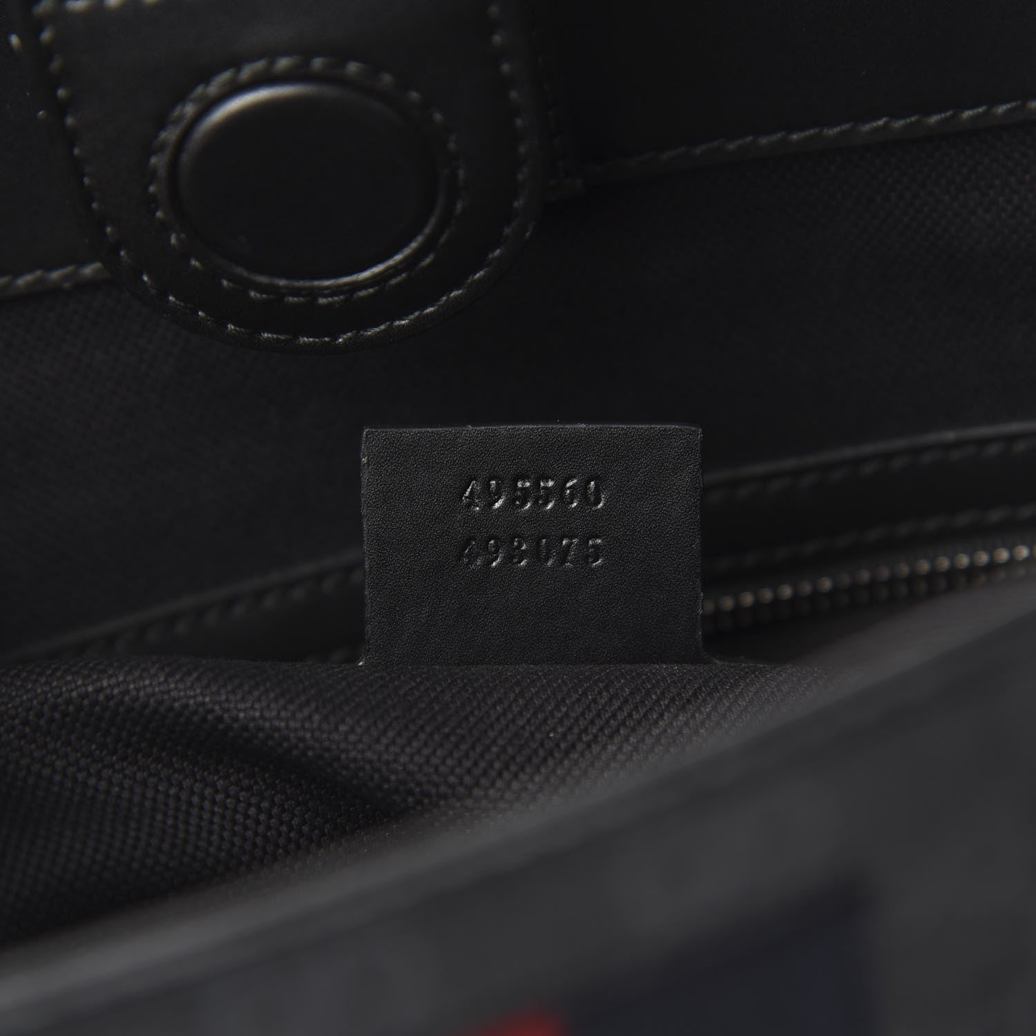 Gucci GG Supreme Monogram Web Tote Black Grey 8 of 11