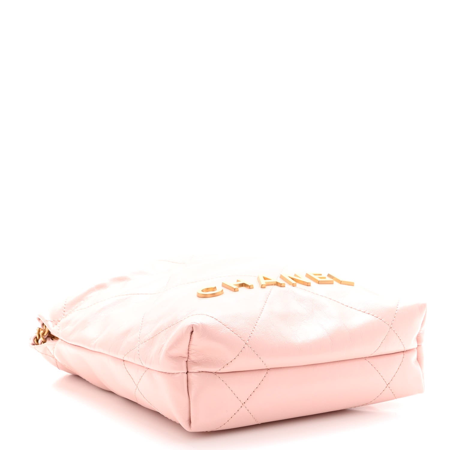 Chanel Shiny Calfskin Quilted Mini Chanel 22 Rose Clair 3 of 10